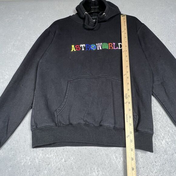 Travis Scott Sweatshirt Size Small Black Astroworld Wish You Were Here Hoodie - Picture 6 of 10